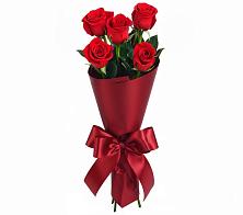 Букет 5 Красных роз Эдлесс Лав в Салым