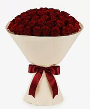 Букет 101 Бордовая роза Блэк Бакарра в Салым