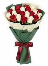 Букет Микс из красных и белых роз #REPLACE_PRED# Салым