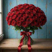 Букет Красные розы Блэк Меджик в Салым