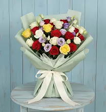 Букет цветов из:  Розы в Салым