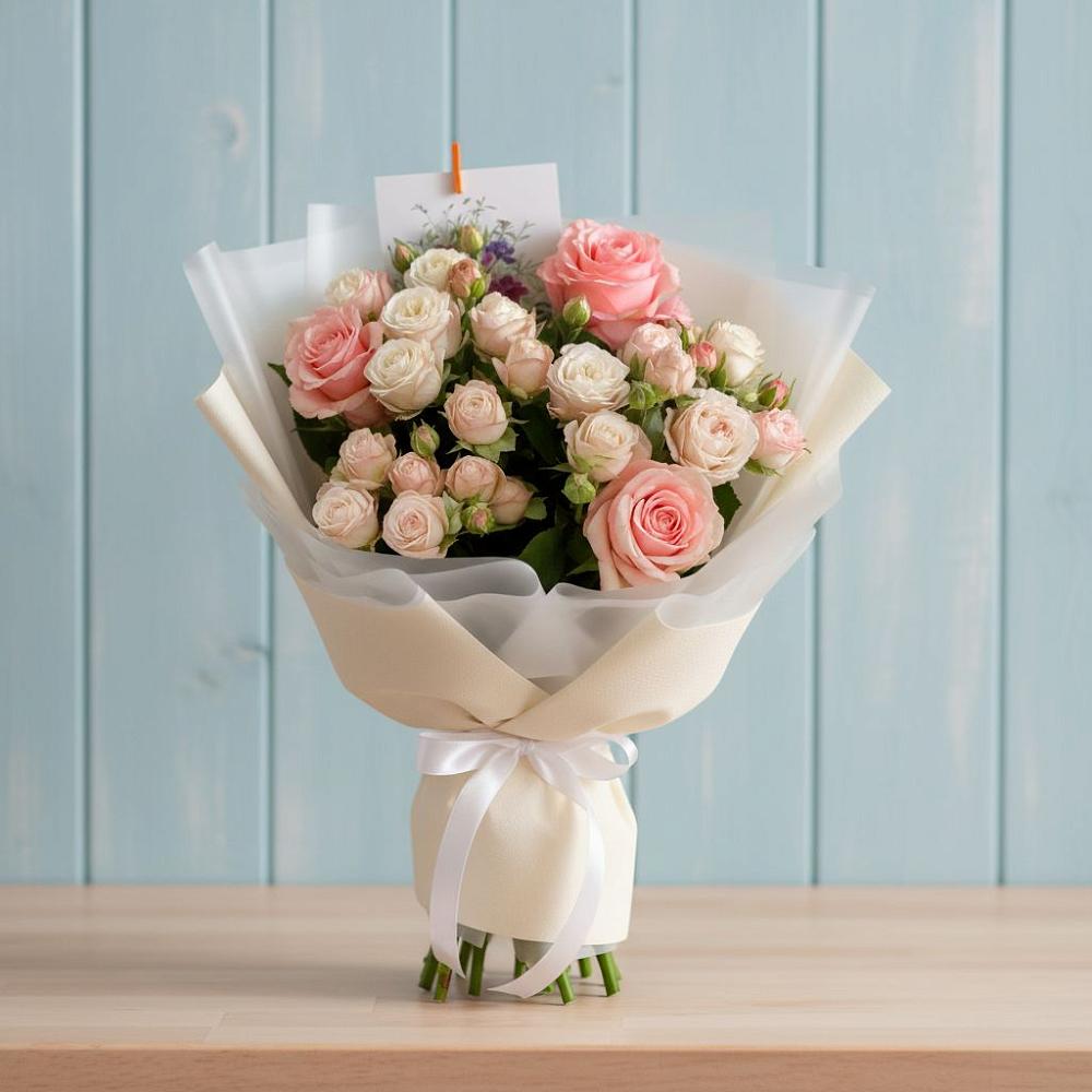 Букет цветов из: Розы в Салым