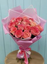 Букет 15 Розовых роз Равель в Салым