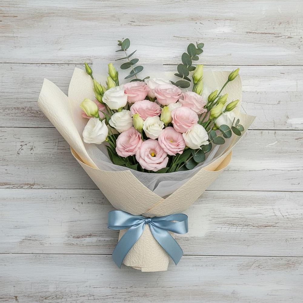 Букет цветов из: Лизиантусы в Салым